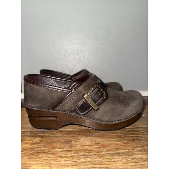 Dansko Pammy Milled Nubuck Leather Clogs Size 5.5 -36 - Picture 9 of 13